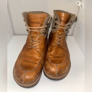 Birkenstock Men's Tan Leather Lace-Up Boots